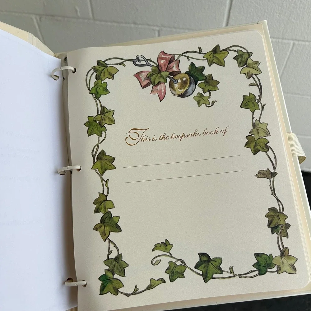 Vintage Hallmark Refillable Baby Book Record Photo Album Time Remember Keepsake